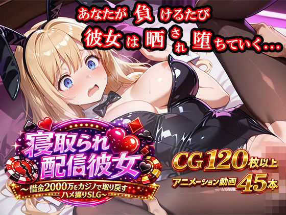 寝取られ配信彼女 〜借金2000万をカジノで取り戻すハメ撮りSLG〜|ノワールワークス[動画・アニメーション]評価